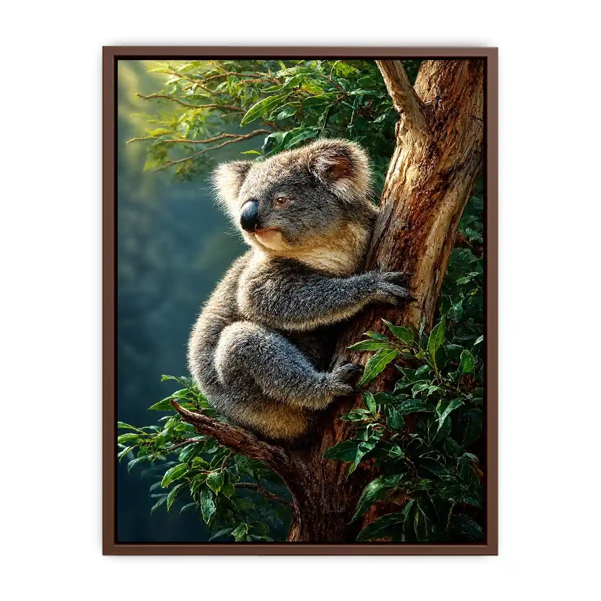 Forest Haven Koala premium canvas wall art for modern home decor.