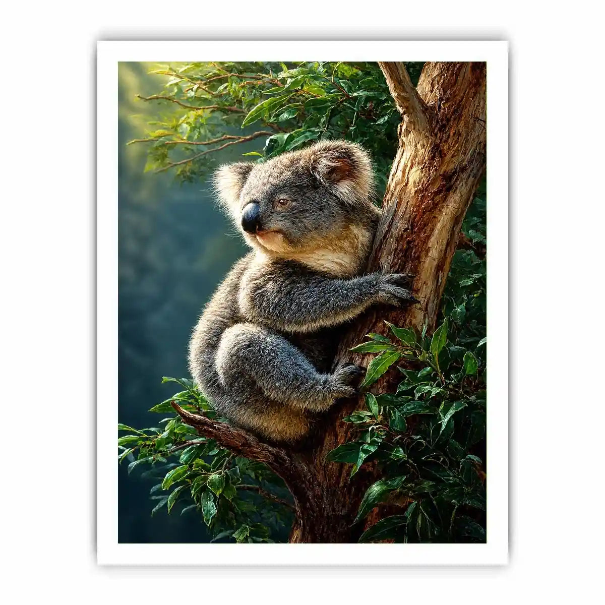 Forest Haven Koala premium canvas wall art for modern home decor.