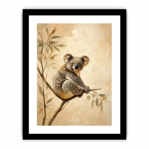 Neutral Harmony Koala premium canvas wall art for modern home decor.