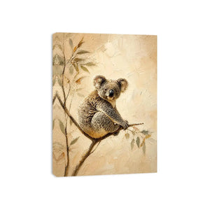 Neutral Harmony Koala premium canvas wall art for modern home decor.