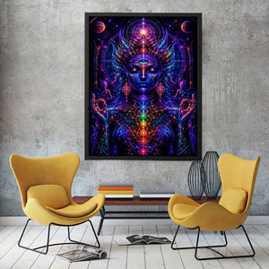 Celestial Chakra Awakening premium canvas wall art for modern home decor.