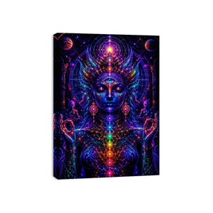 Celestial Chakra Awakening premium canvas wall art for modern home decor.