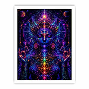 Celestial Chakra Awakening premium canvas wall art for modern home decor.
