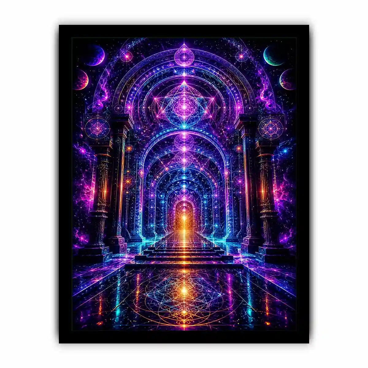 Celestial Gateway of Ascension premium canvas wall art for modern home decor.