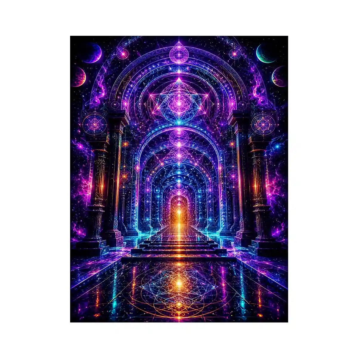Celestial Gateway of Ascension premium canvas wall art for modern home decor.
