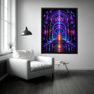 Celestial Gateway of Ascension premium canvas wall art for modern home decor.