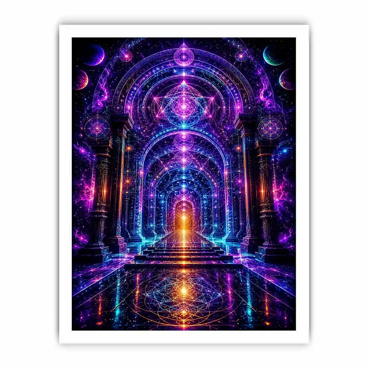 Celestial Gateway of Ascension premium canvas wall art for modern home decor.