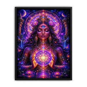 Celestial Empress of Sacred Light premium canvas wall art for modern home decor.