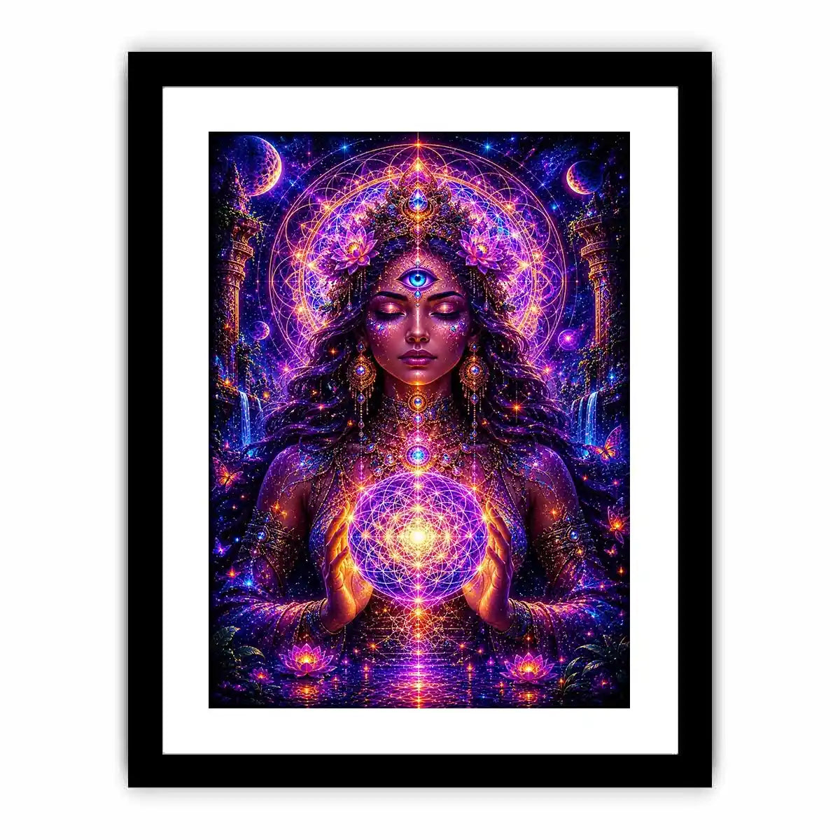 Celestial Empress of Sacred Light premium canvas wall art for modern home decor.