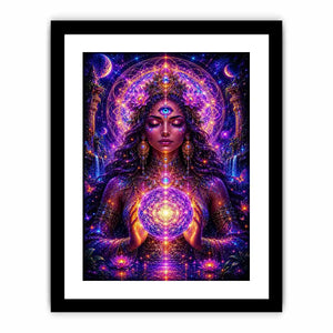 Celestial Empress of Sacred Light premium canvas wall art for modern home decor.