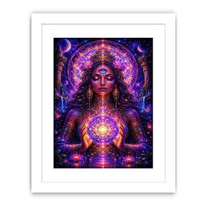 Celestial Empress of Sacred Light premium canvas wall art for modern home decor.