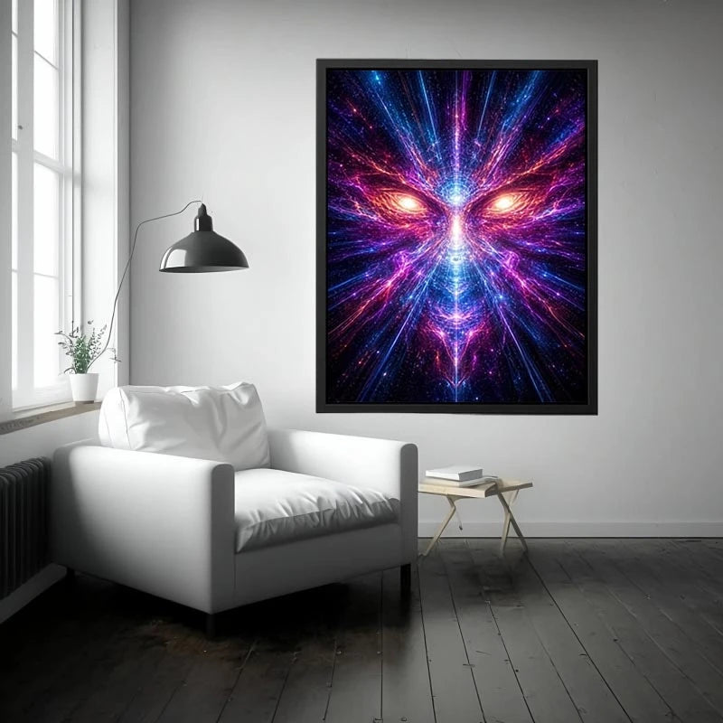 Cosmic Awakening canvas art for modern luxury decor.