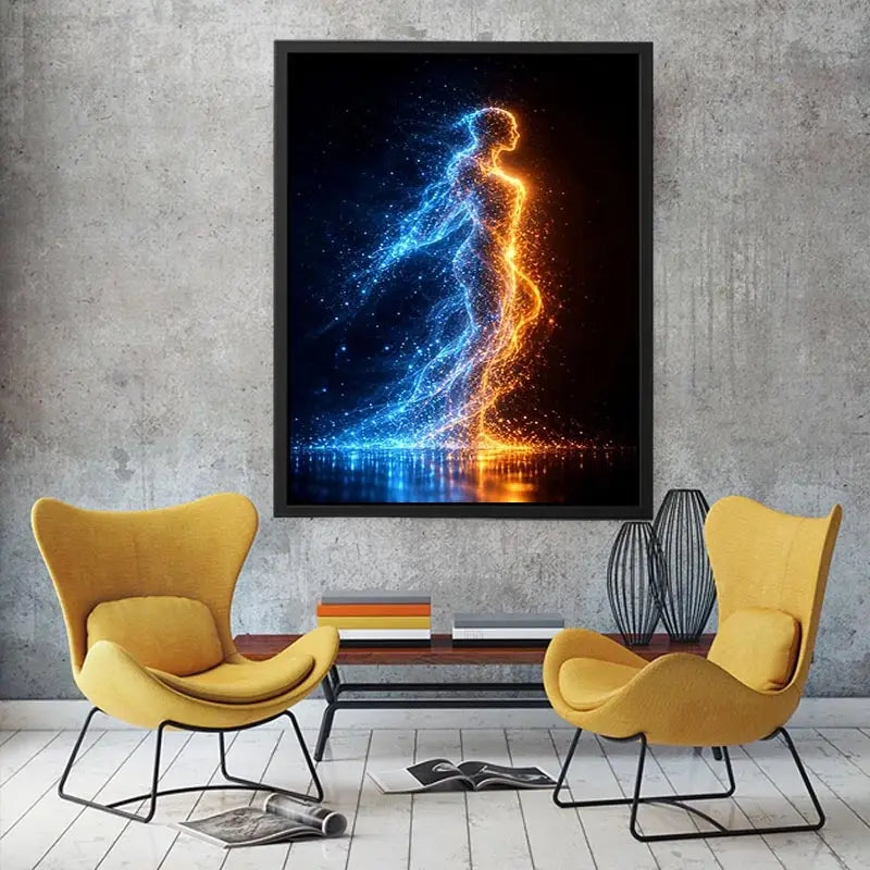Ethereal Motion canvas art for modern luxury decor.