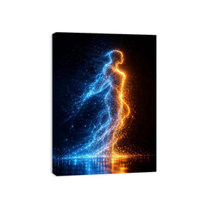 Ethereal Motion canvas art for modern luxury decor.