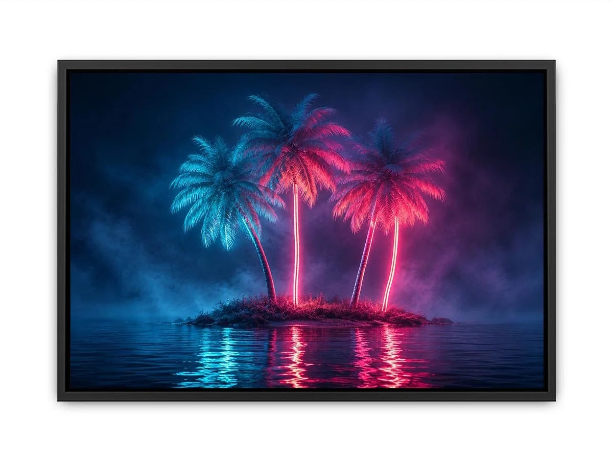 Neon Tide canvas art for modern luxury decor.