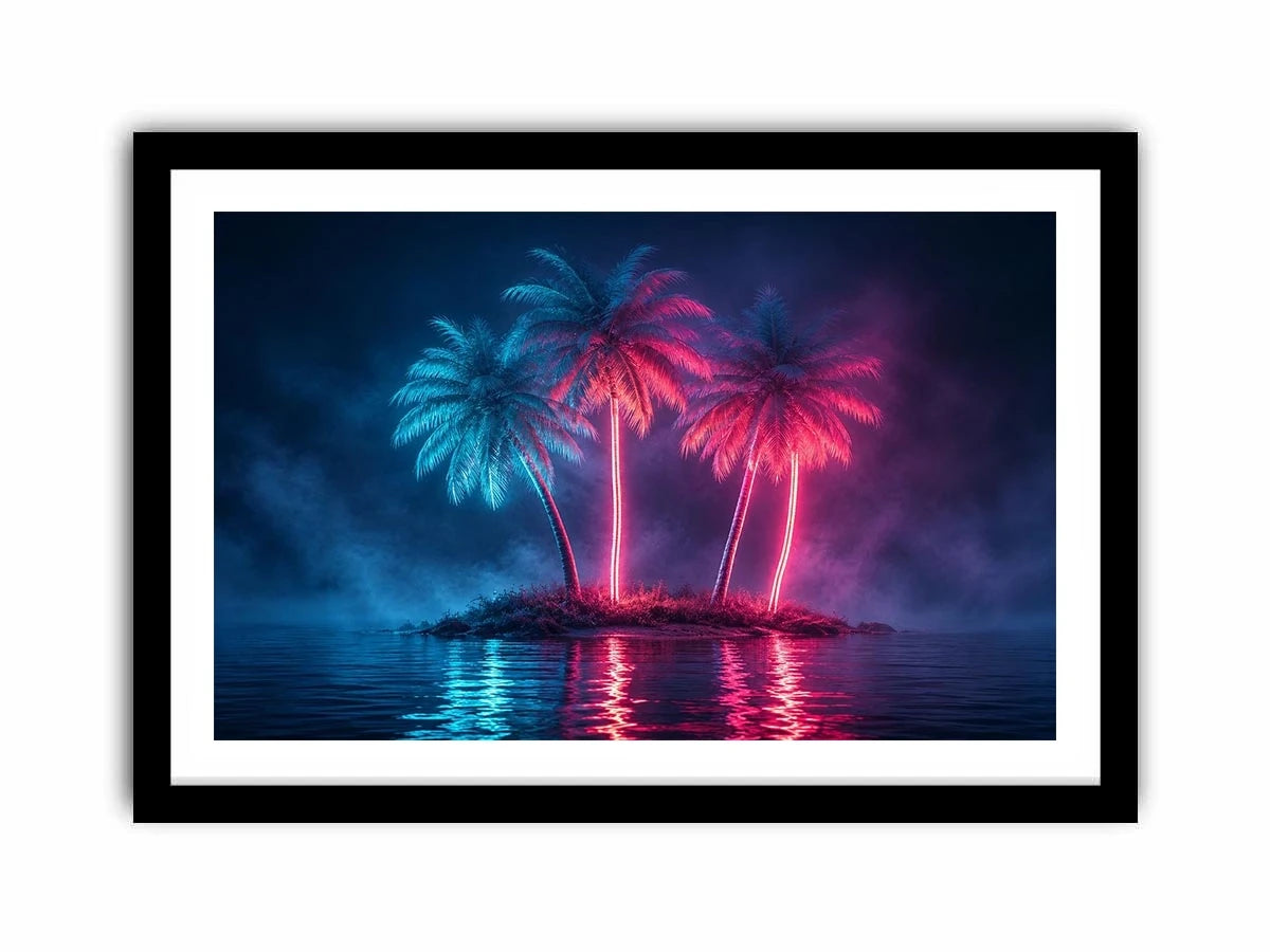 Neon Tide canvas art for modern luxury decor.