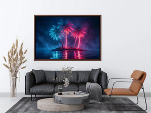 Neon Tide canvas art for modern luxury decor.