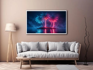 Neon Tide canvas art for modern luxury decor.