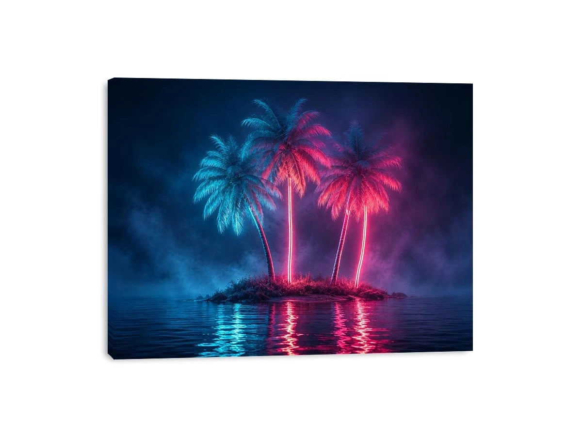 Neon Tide canvas art for modern luxury decor.