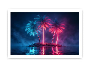 Neon Tide canvas art for modern luxury decor.