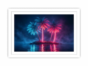 Neon Tide canvas art for modern luxury decor.