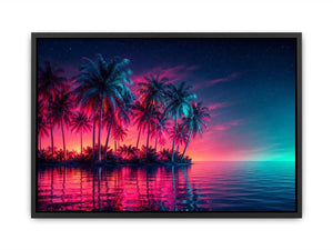 Electric Oasis canvas art for modern luxury decor.