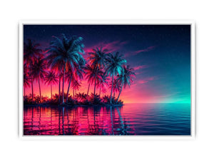 Electric Oasis canvas art for modern luxury decor.