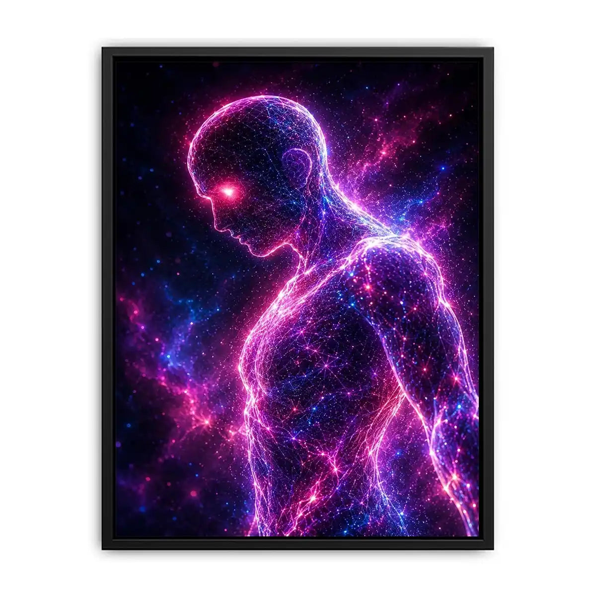 Neural Glow canvas art for modern luxury decor.