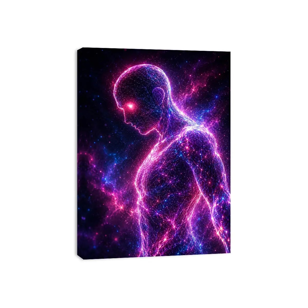 Neural Glow canvas art for modern luxury decor.