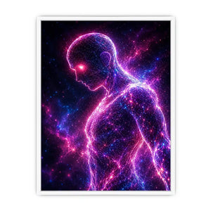 Neural Glow canvas art for modern luxury decor.