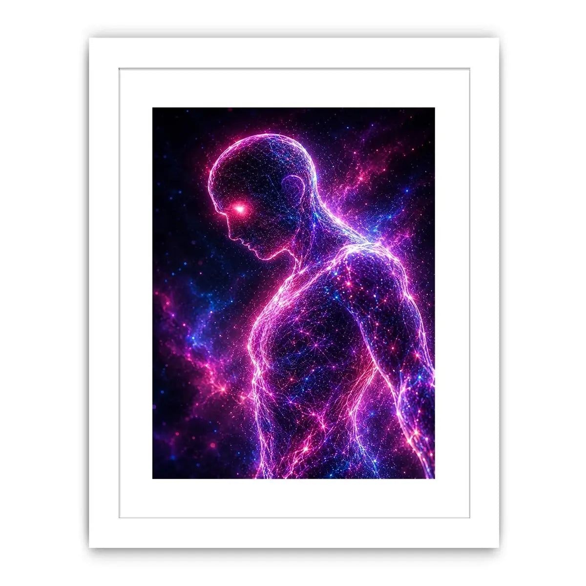 Neural Glow canvas art for modern luxury decor.