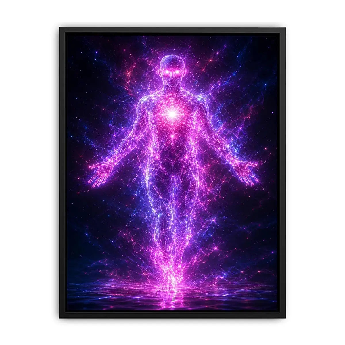 Quantum Ascension canvas art for modern luxury decor.