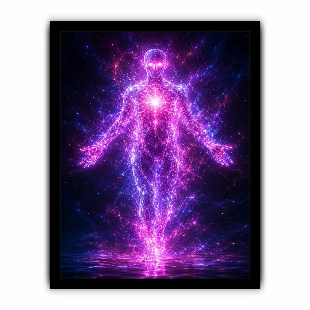 Quantum Ascension canvas art for modern luxury decor.