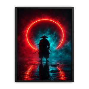 Crimson Eclipse canvas art for modern luxury decor.