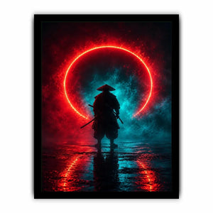 Crimson Eclipse canvas art for modern luxury decor.