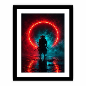 Crimson Eclipse canvas art for modern luxury decor.