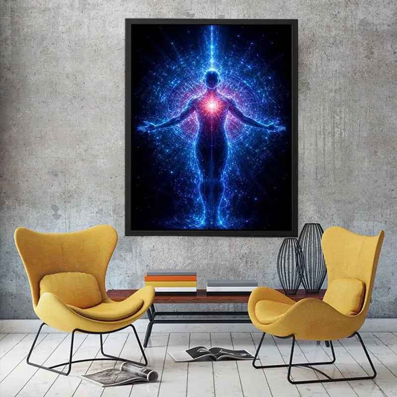 Celestial Pulse canvas art for modern luxury decor.