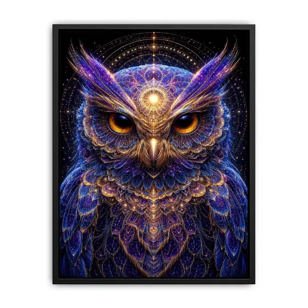 Lunar Wisdom canvas art for modern luxury decor.