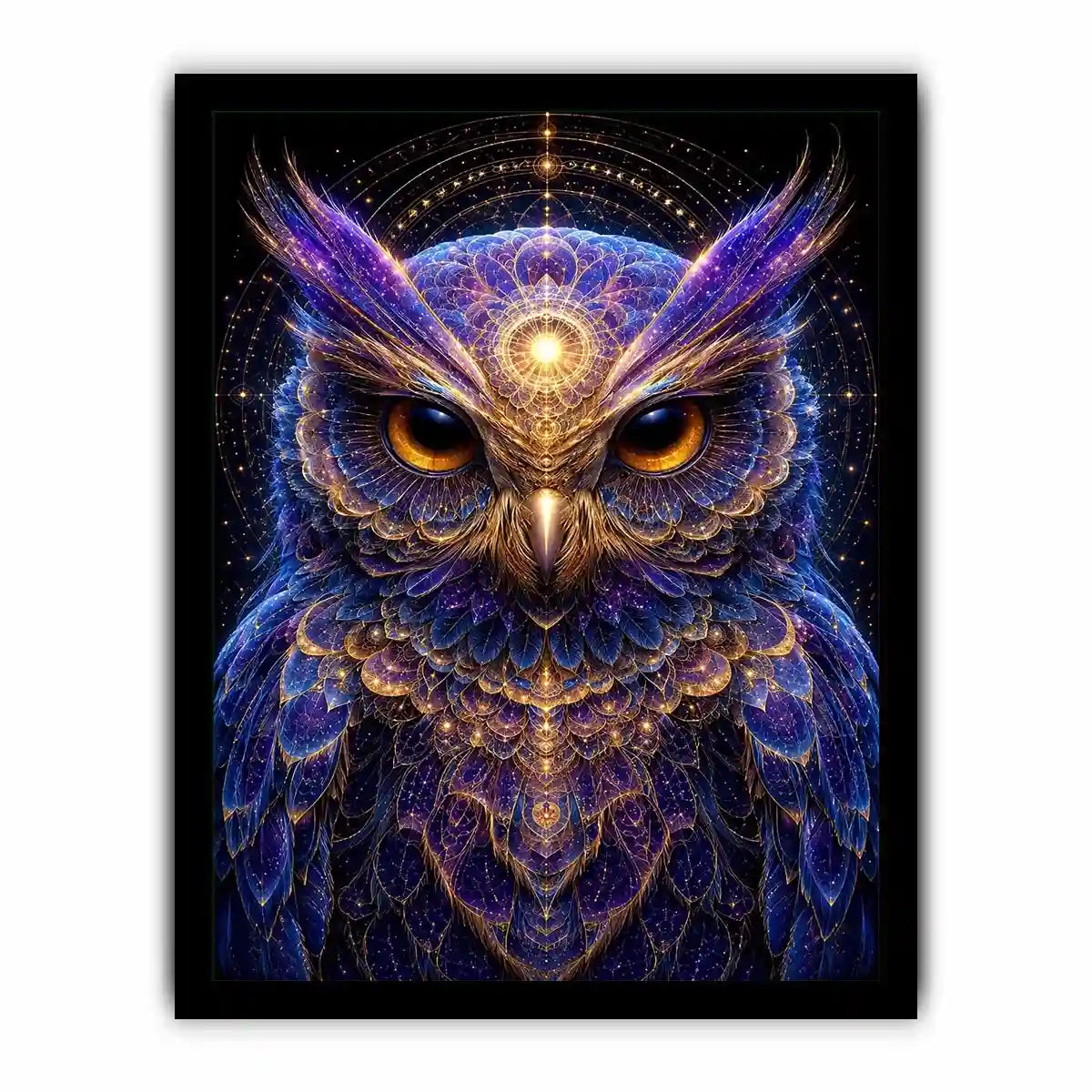 Lunar Wisdom canvas art for modern luxury decor.