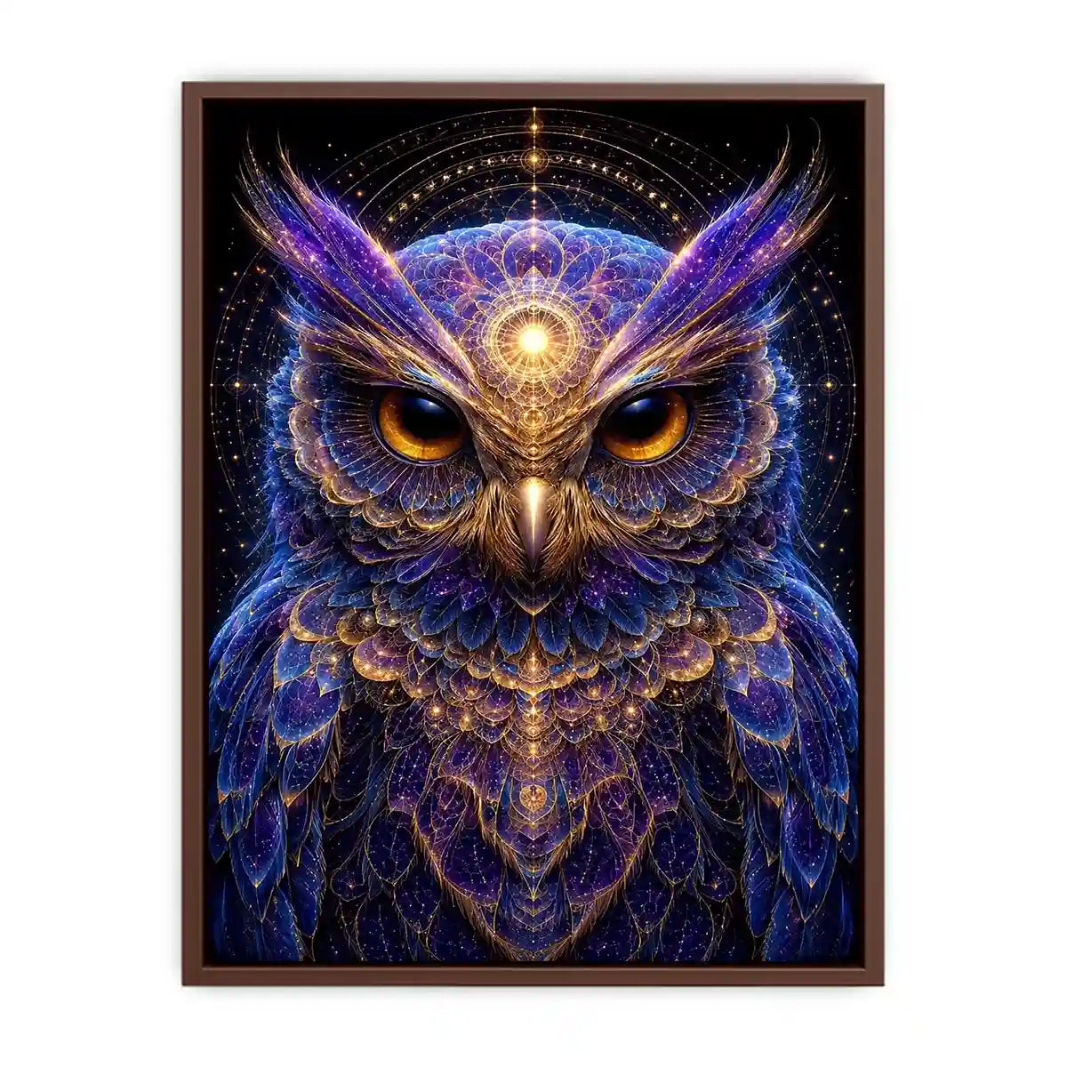 Lunar Wisdom canvas art for modern luxury decor.