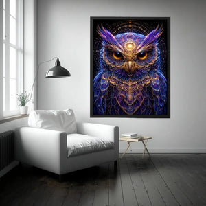 Lunar Wisdom canvas art for modern luxury decor.