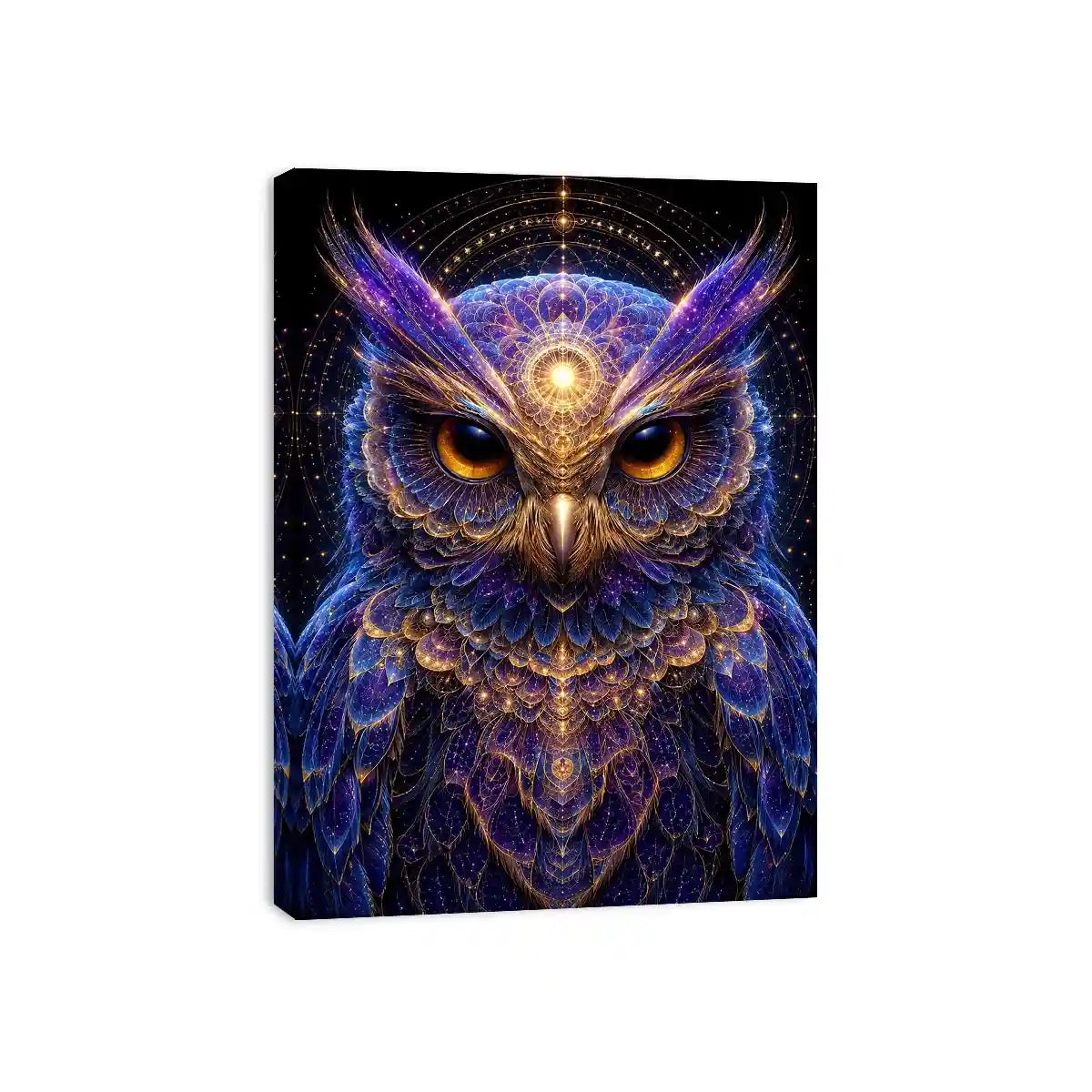 Lunar Wisdom canvas art for modern luxury decor.