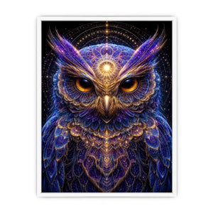 Lunar Wisdom canvas art for modern luxury decor.