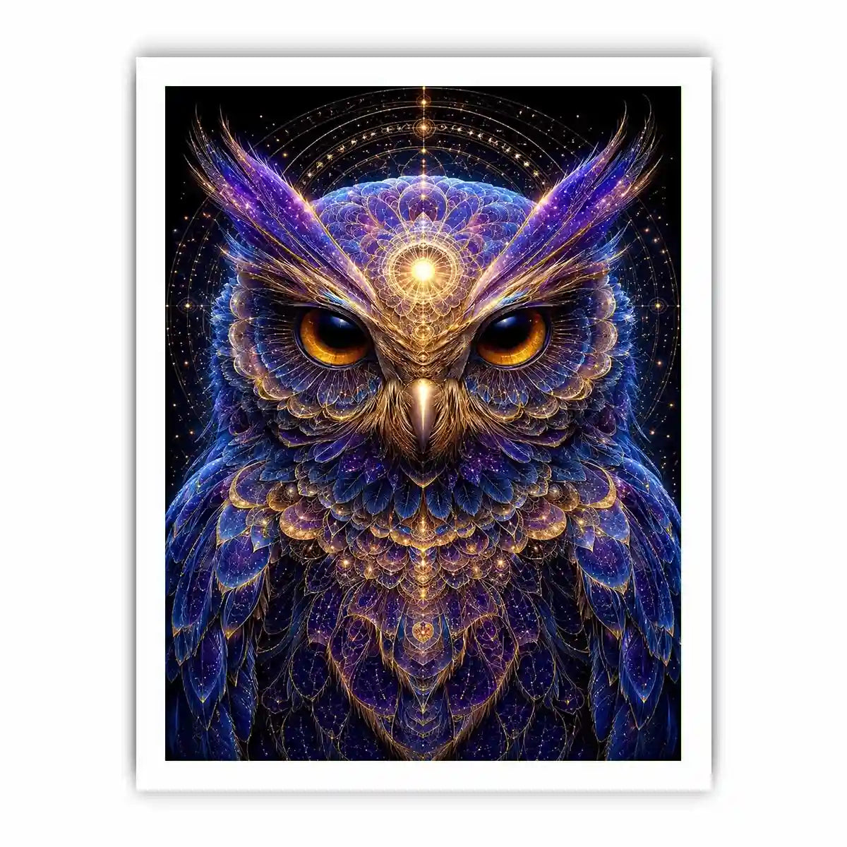 Lunar Wisdom canvas art for modern luxury decor.