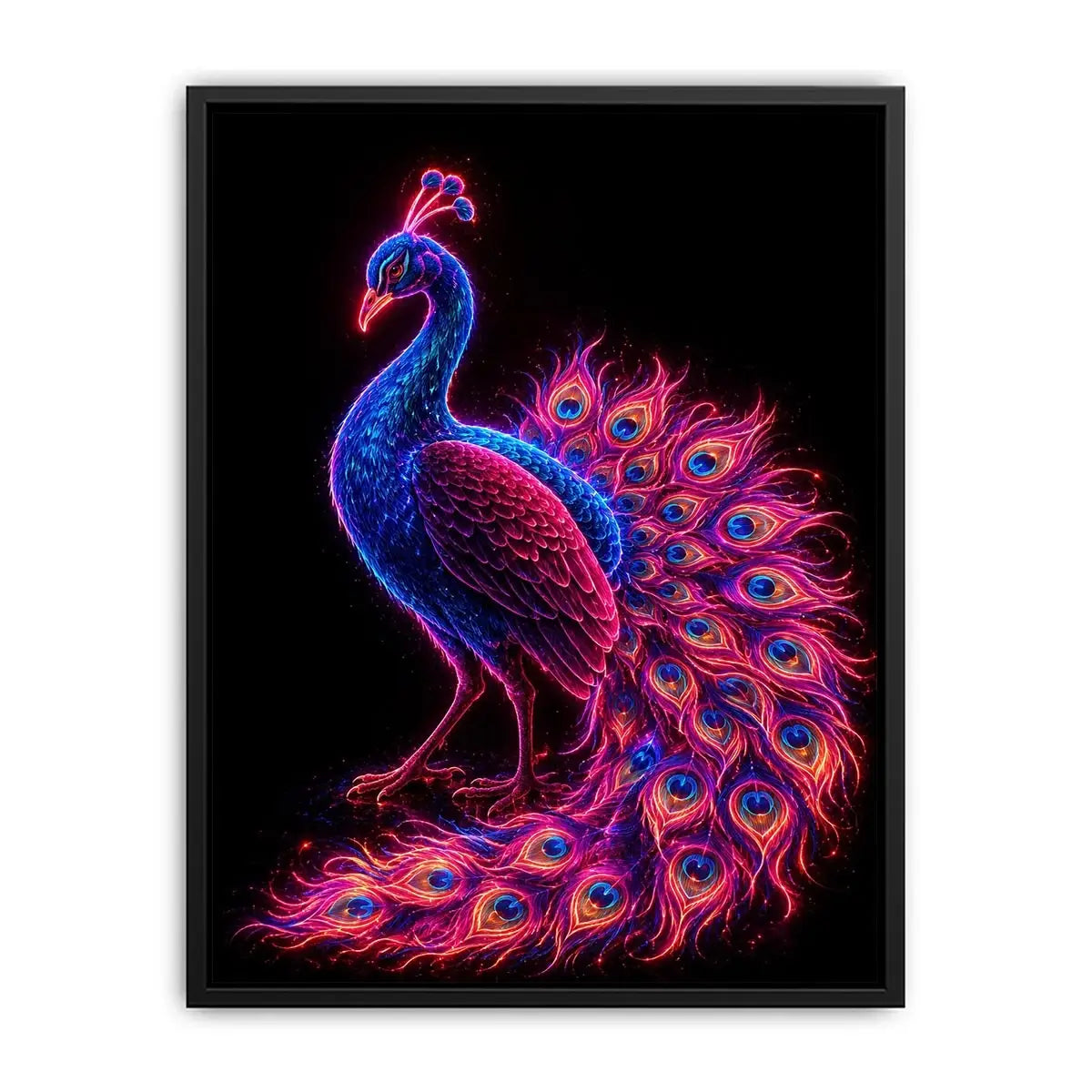 Radiant Plumage canvas art for modern luxury decor.