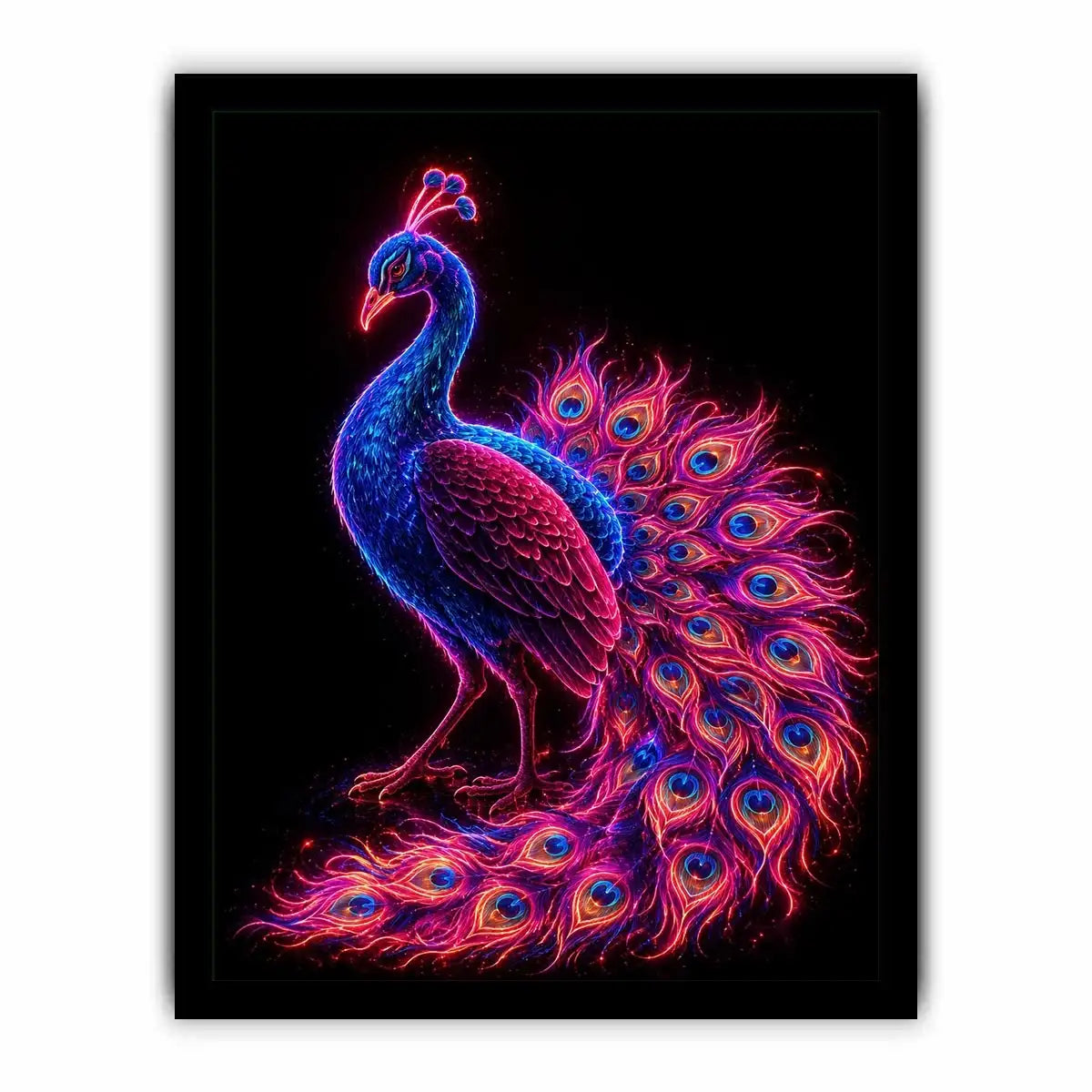 Radiant Plumage canvas art for modern luxury decor.