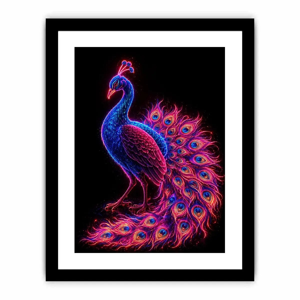 Radiant Plumage canvas art for modern luxury decor.