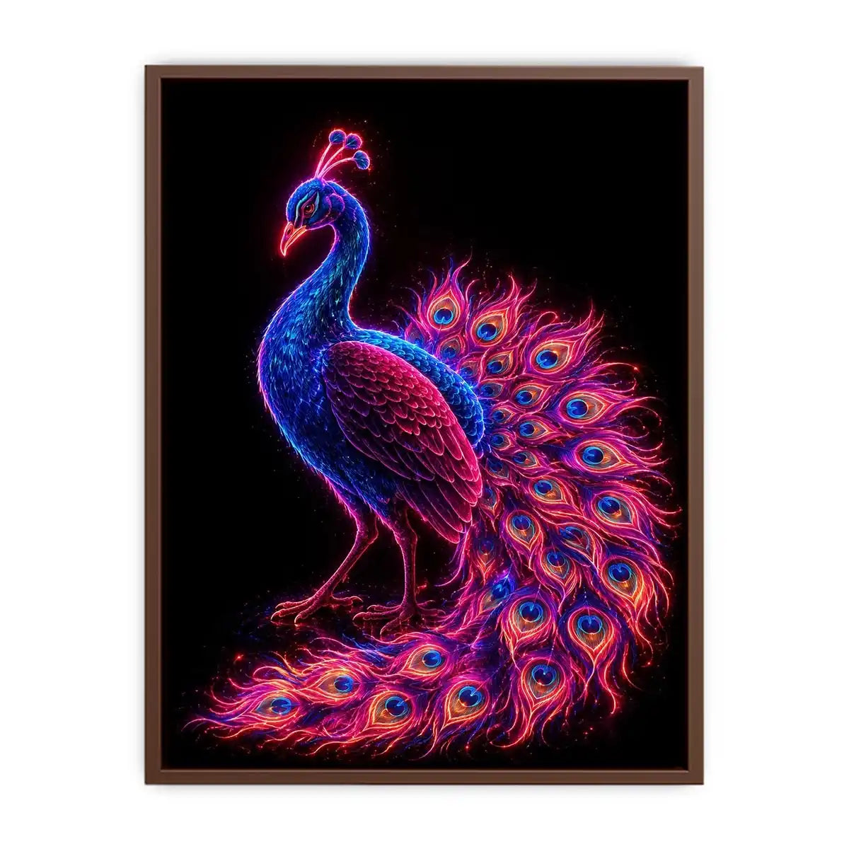 Radiant Plumage canvas art for modern luxury decor.