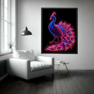 Radiant Plumage canvas art for modern luxury decor.