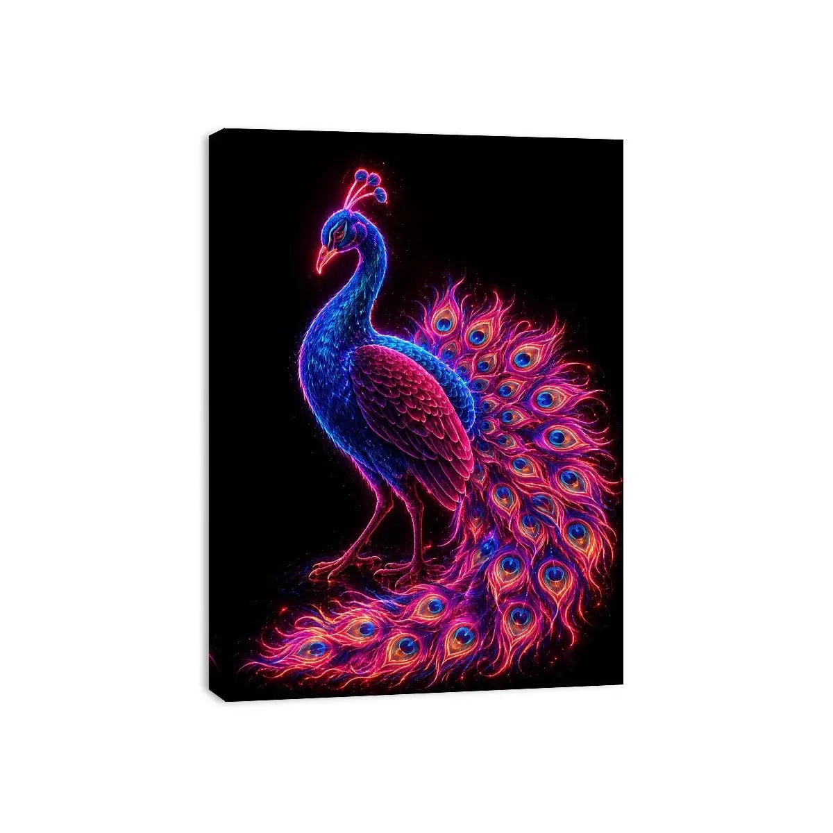 Radiant Plumage canvas art for modern luxury decor.